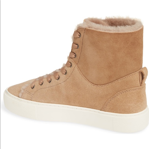 Beven Genuine Shearling High Top Sneaker - Picture 3 of 10